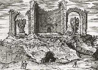 incisione di E. Du Perac, metà XVI secolo