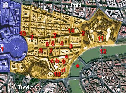 locator map of Borgo district