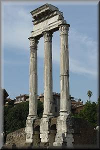 the Temple of Castor and Pollux (remains)